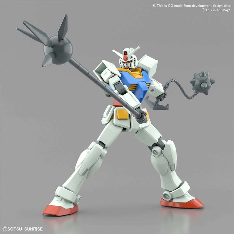 EG RX-78-2 Gundam model kit Full weapon set holding beam javelin and hyper hammer