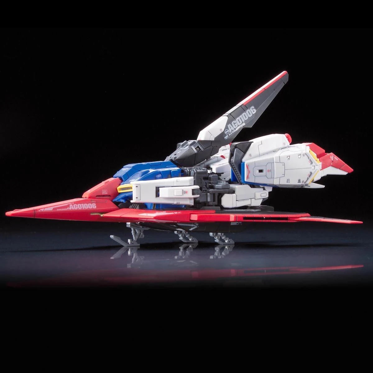 RG Zeta Gundam model kit wave rider mode with landing gears out