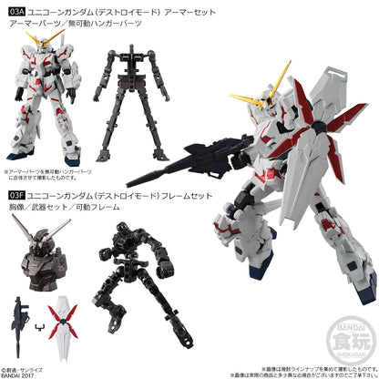 Bandai G-Frame01 Unicorn Gundam model kit 03A+F box