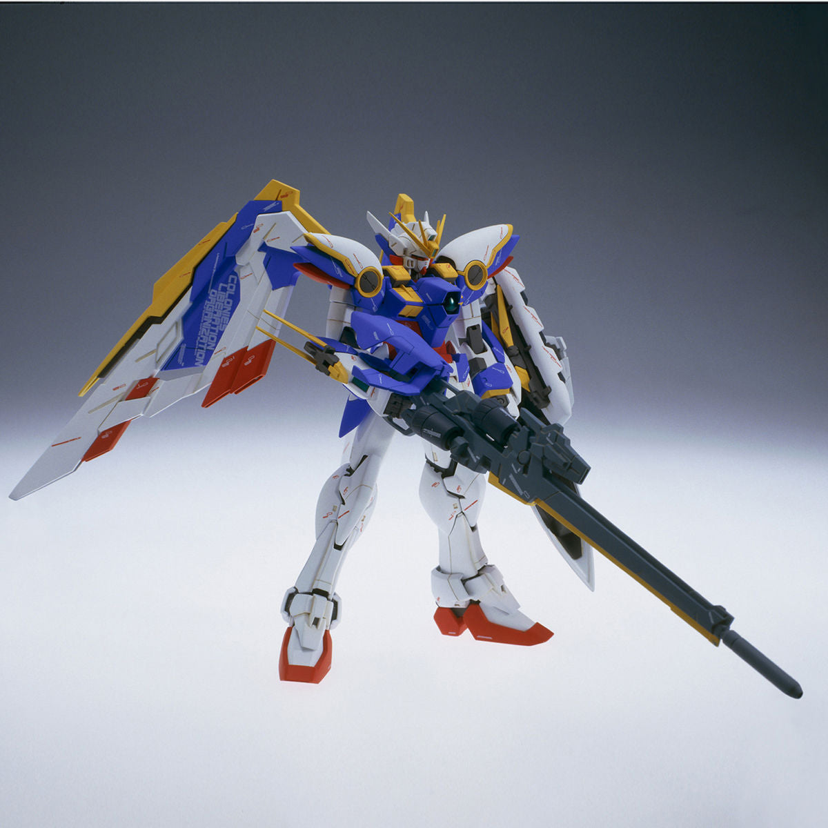 MG Wing Gundam Ver. Ka model kit front view with beam rifle and shield