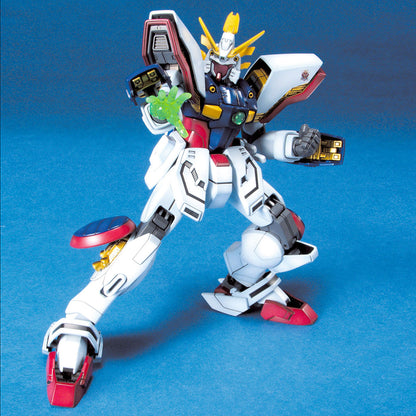 MG Shining Gundam model kit posing attacking with the Shining Finger