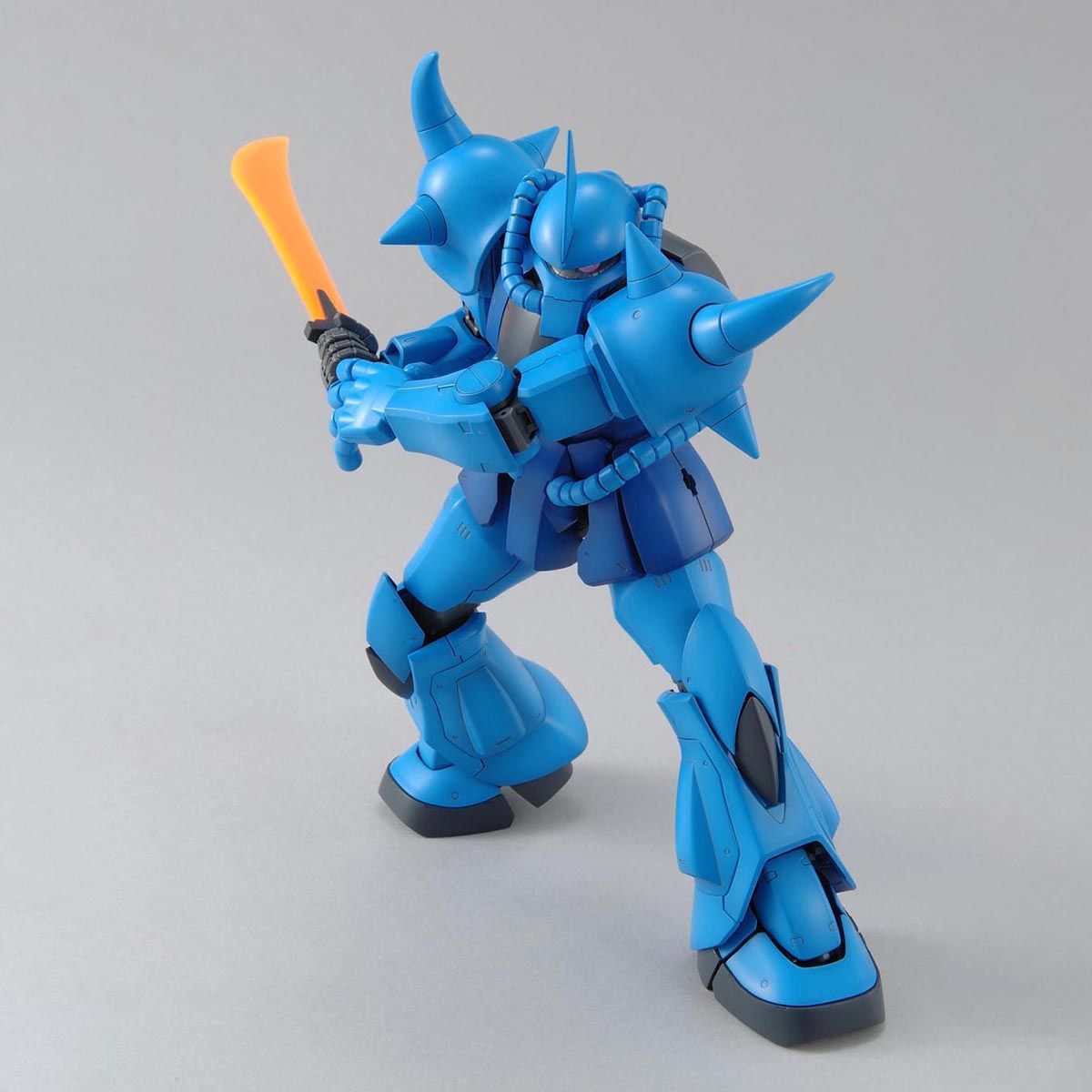 Assembled MG Gouf ver. 2.0 model kit equipped with heat saber