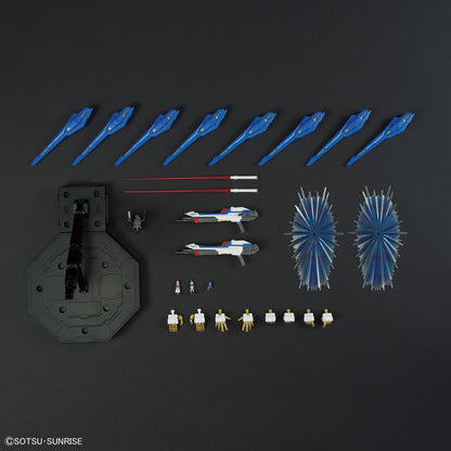 MGEX Strike Freedom assembled model kit's accessories that can be assembled.