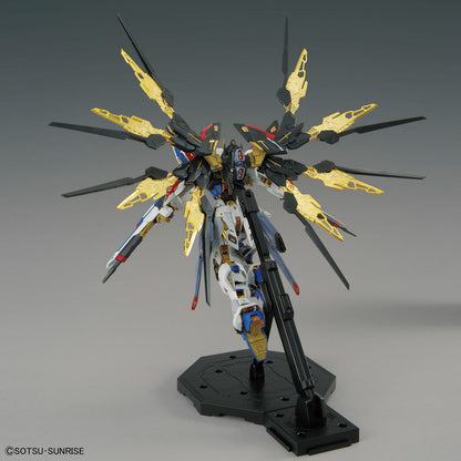 MGEX Strike Freedom assembled model kit rear view of the empty wings