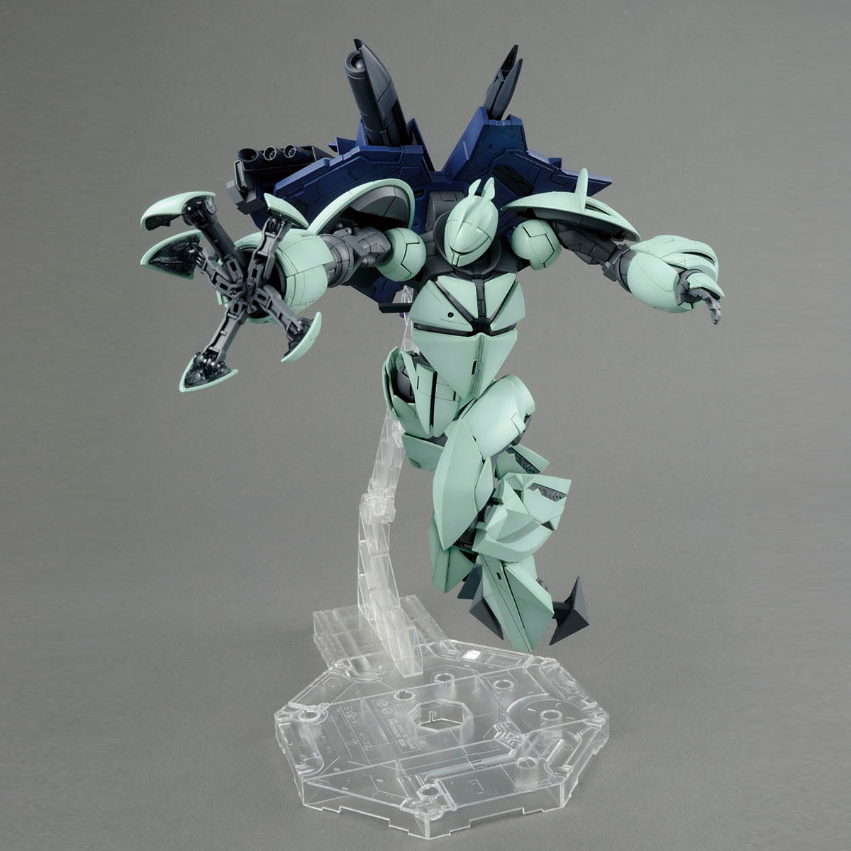 MG Turn X assembled model kit action pose with "Shining Finger" open