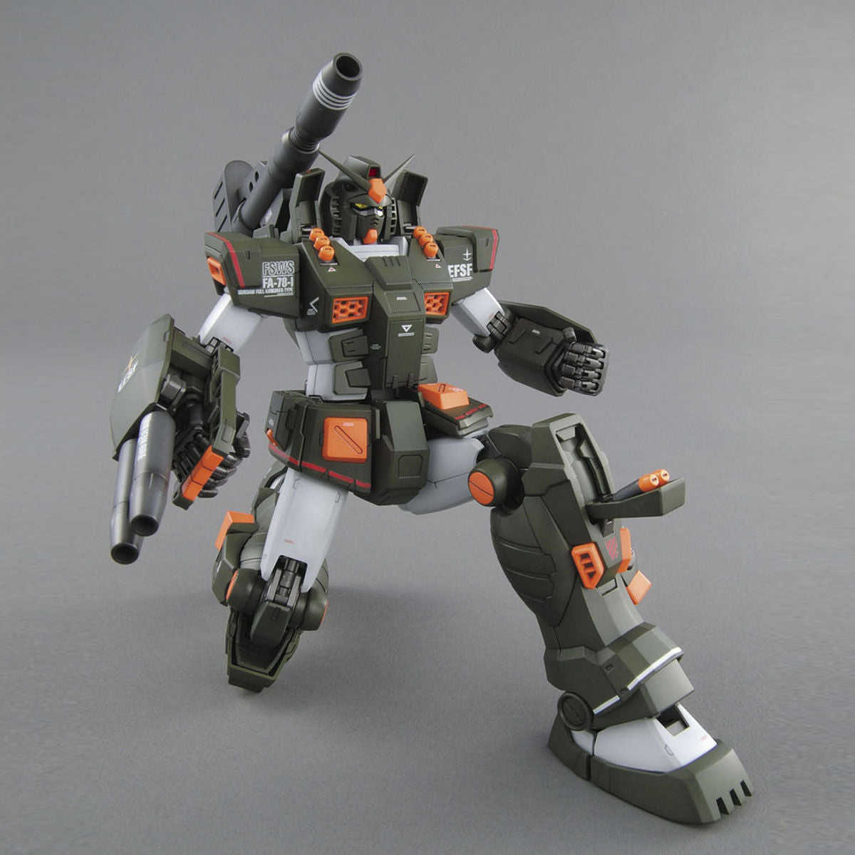 MG Full Armor Gundam assembled model kit crouching