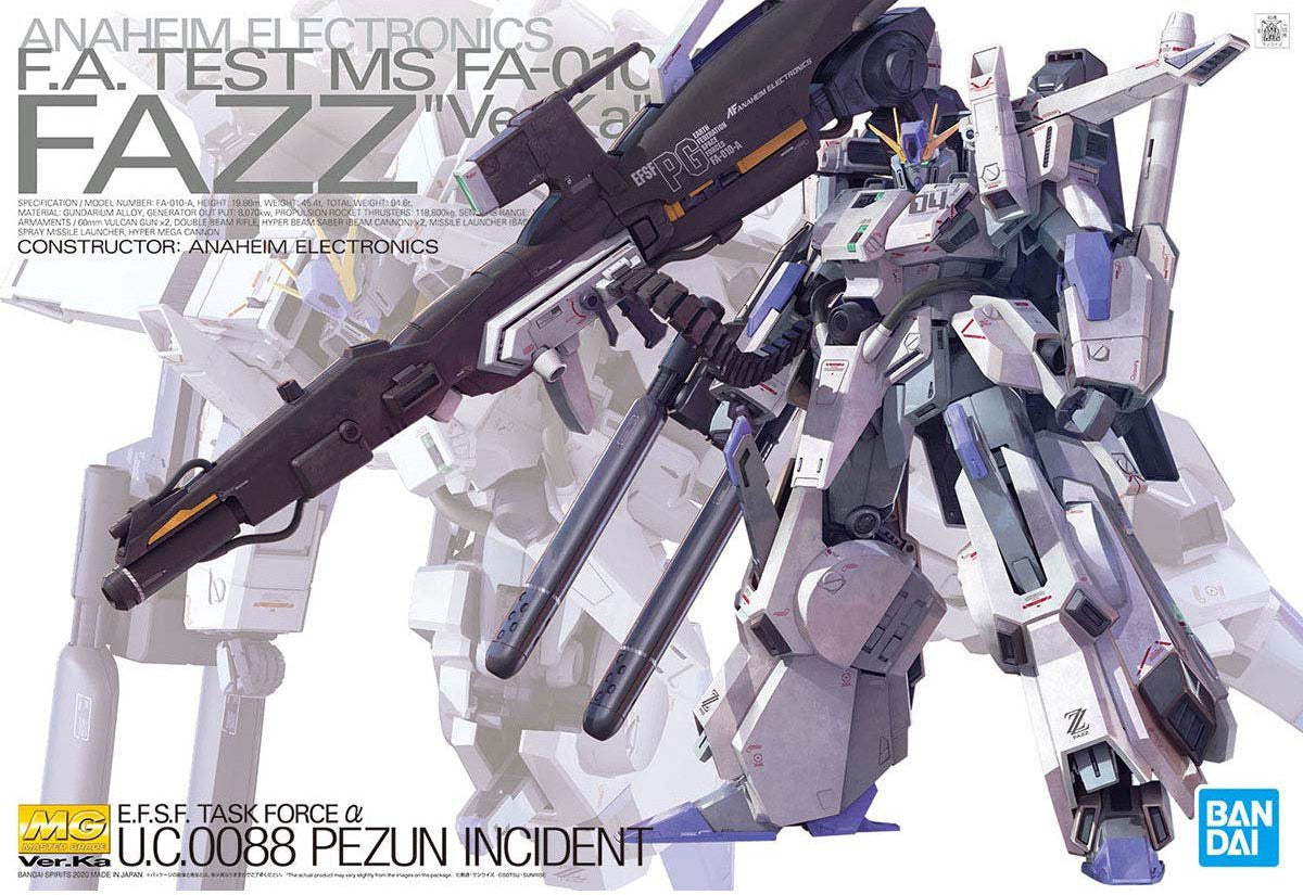MG FAZZ Ver Ka model kit box art