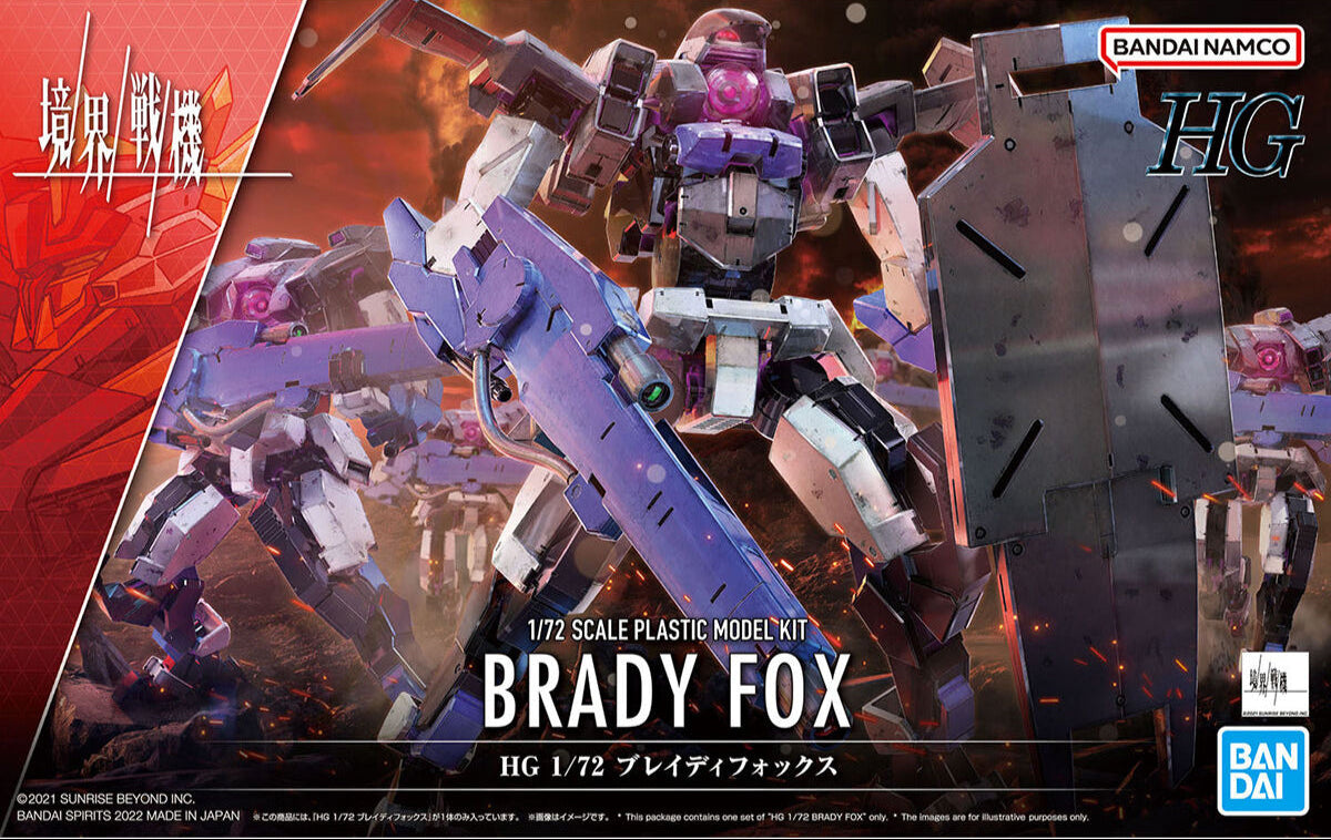 HG Brady Fox model kit box art