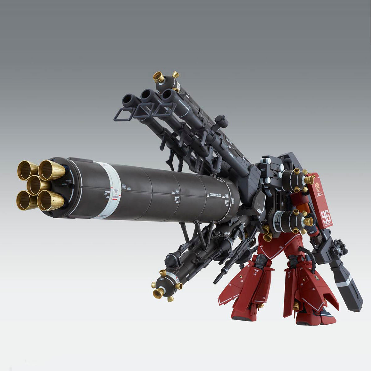 MG Zaku High Mobility "Psycho Zaku" [Gundam Thunderbolt] model kit back view of the giant thruster tank equipment