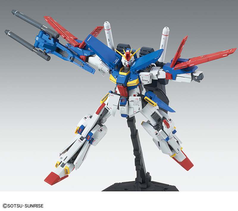 MG ZZ Gundam Ver Ka action pose 1 Gundam model kit