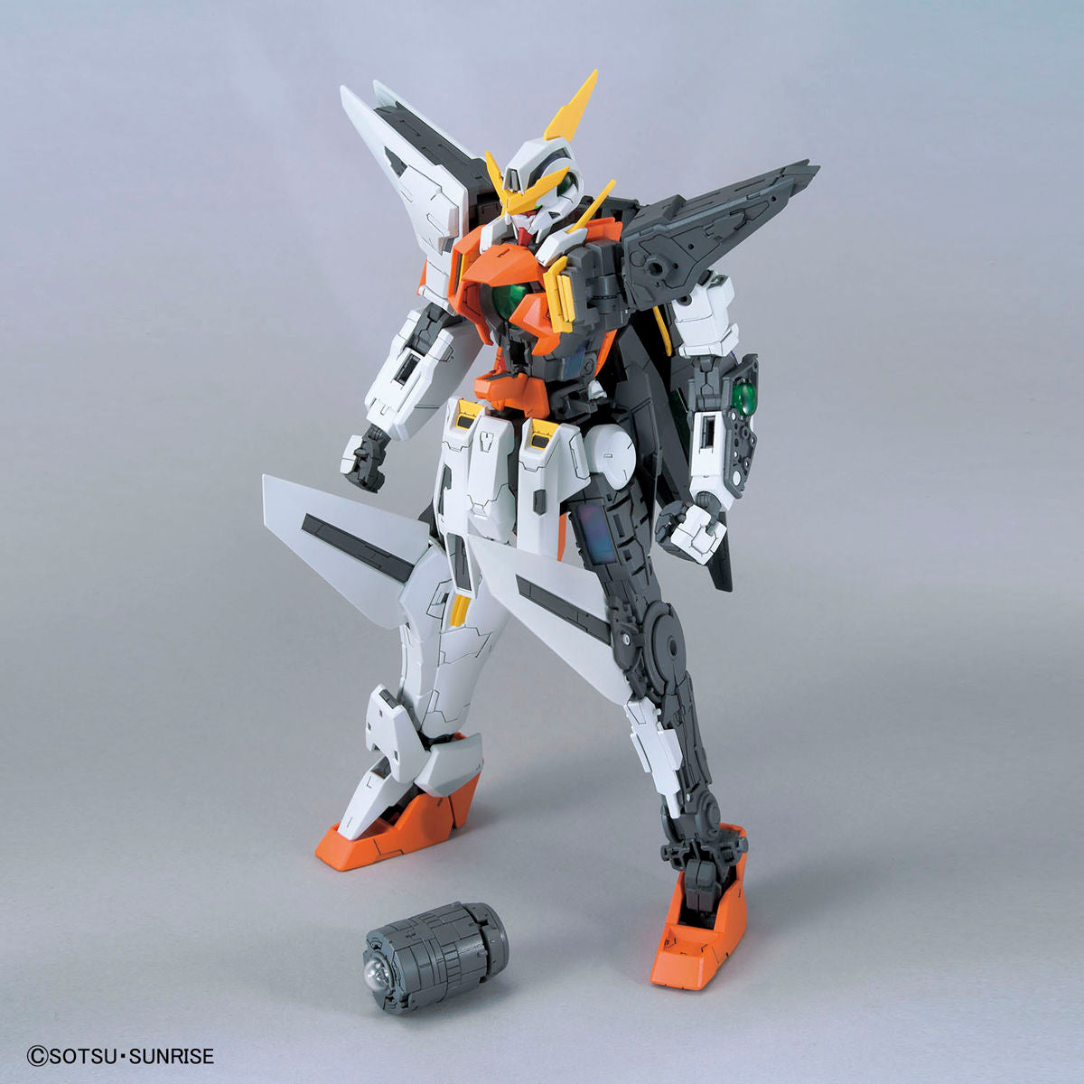 MG Gundam Kyrios model kit showing off internal frame structure