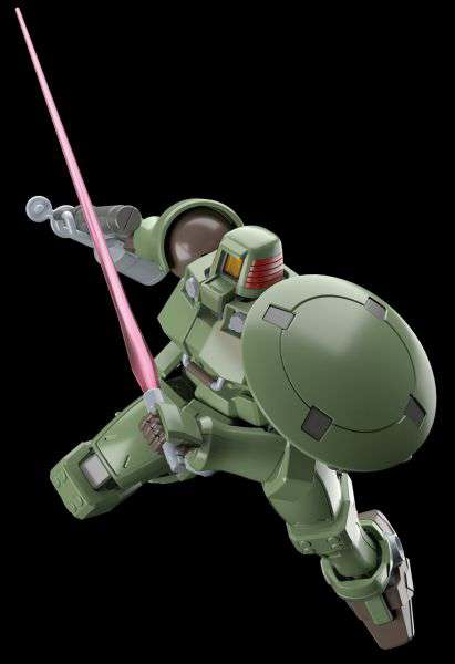 HG Leo model kit action pose with beam saber