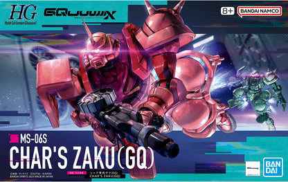 HG Char's Zaku (GQ) model kit box art