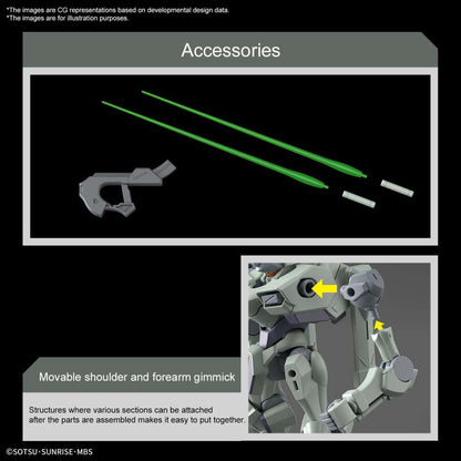 HG Zowort Gundam Model Kit weapon loadout