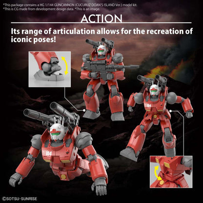 HG Guncannon [Cucuruz Doan ver.] Gundam Model Kit recreating anime poses