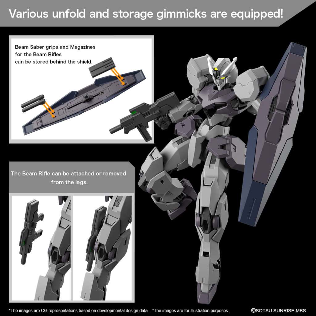 HG Gundvolva Gundam Model Kit weapon gimmicks