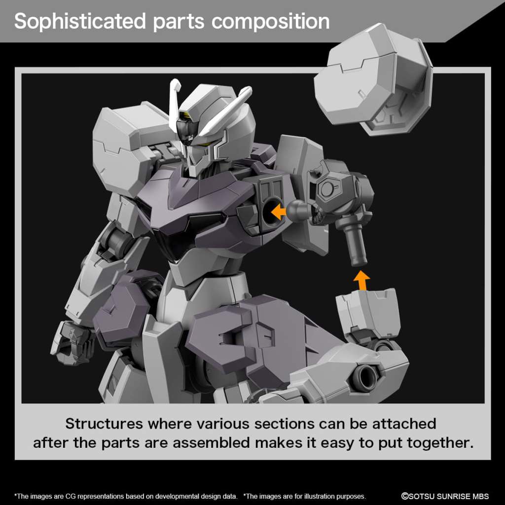 HG Gundvolva Gundam Model Kit easy to put together