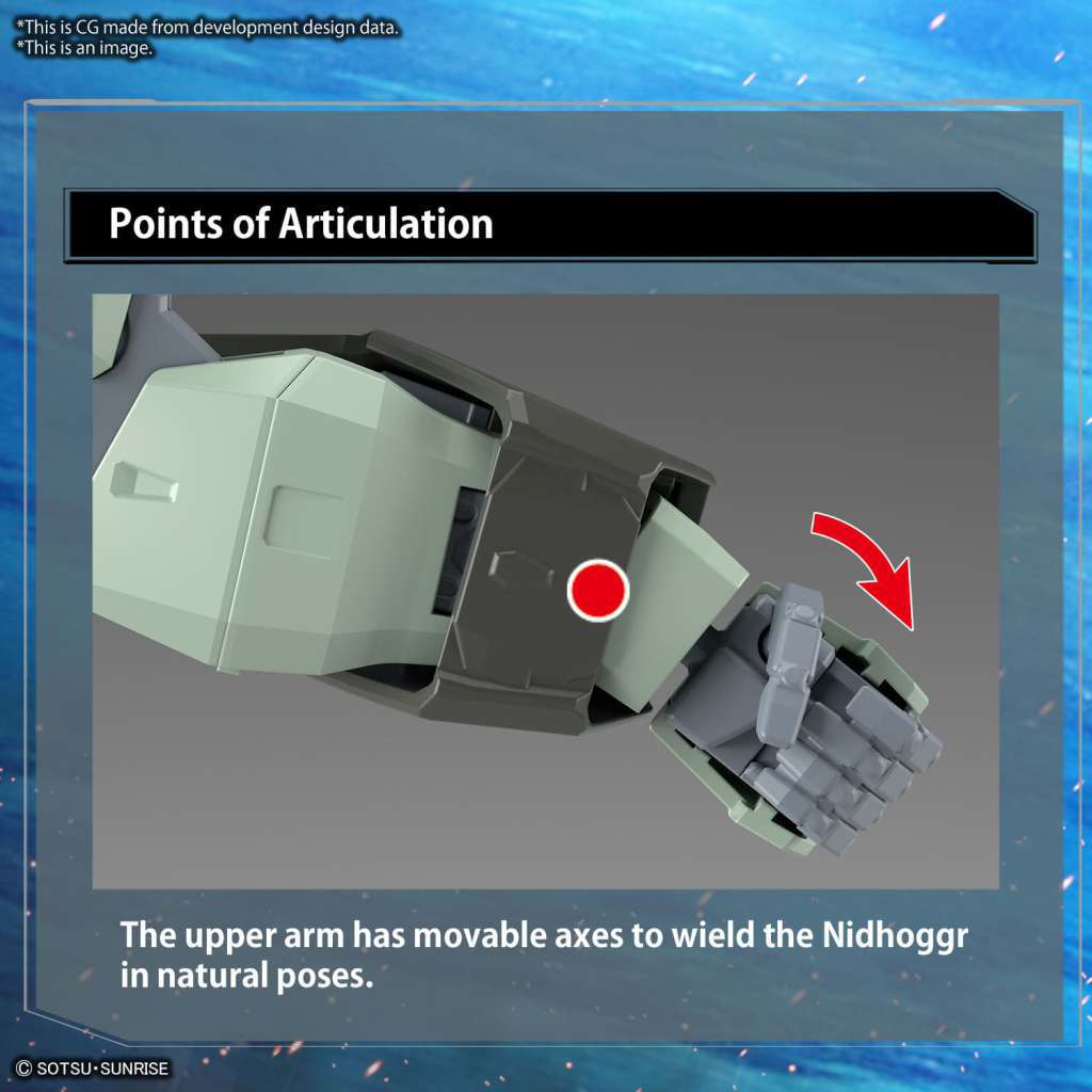 FM Forbidden Gundam model kit wrist articulation