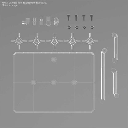 BANDAI Action Base 8 Display stand (CLEAR) for 1/100