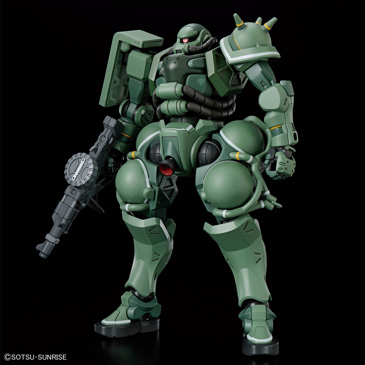 HG Zaku GQ assembled model kit front view