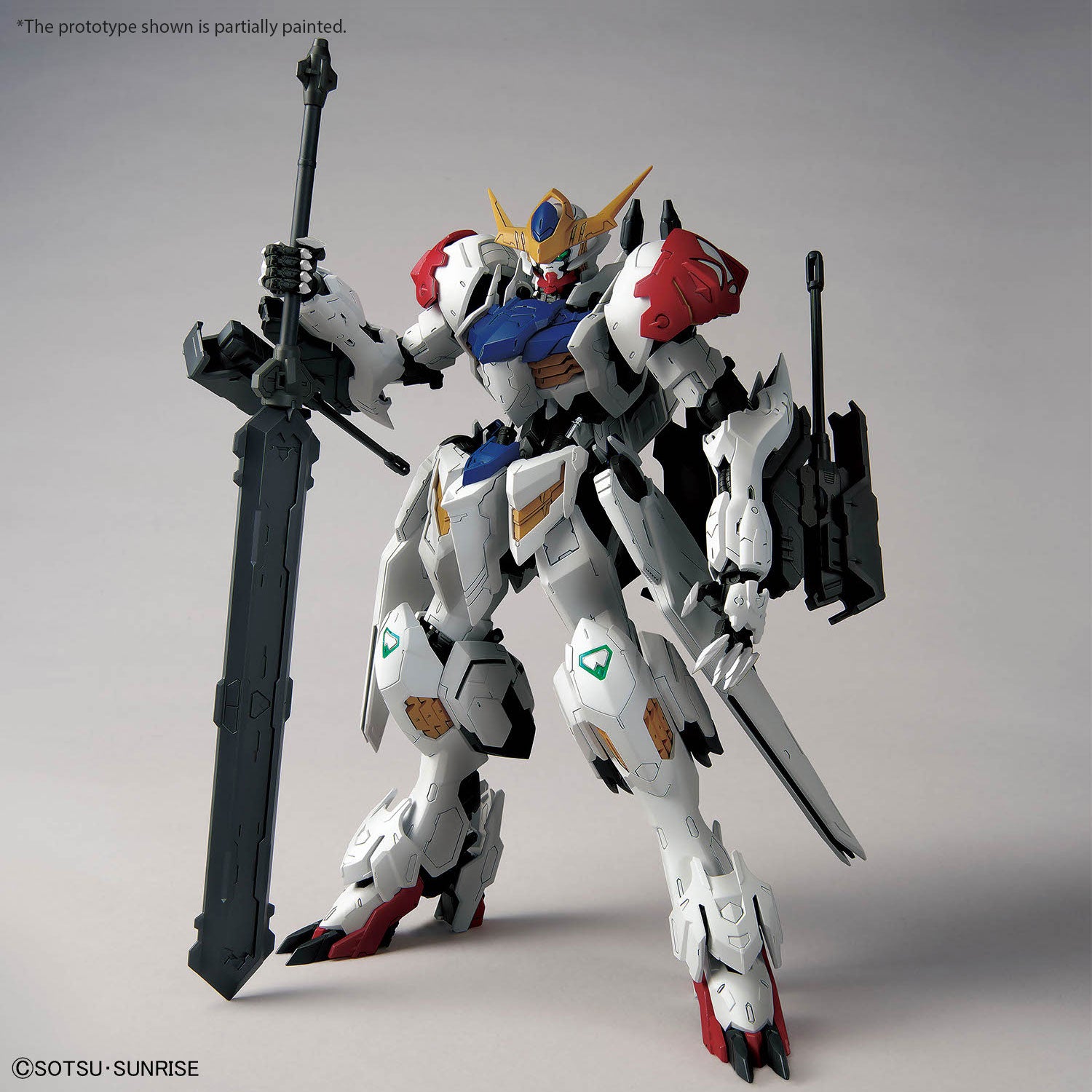 MG Gundam Barbatos Lupus assembled model kit front view