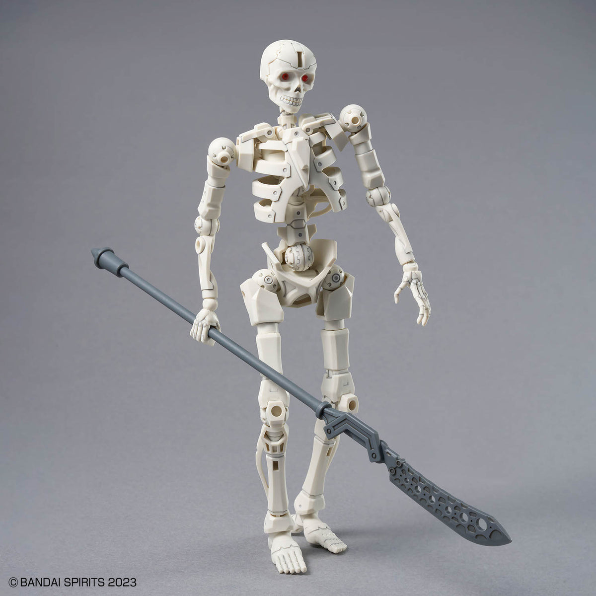 Assembled 30MF DLROskeleton model kit with its lance