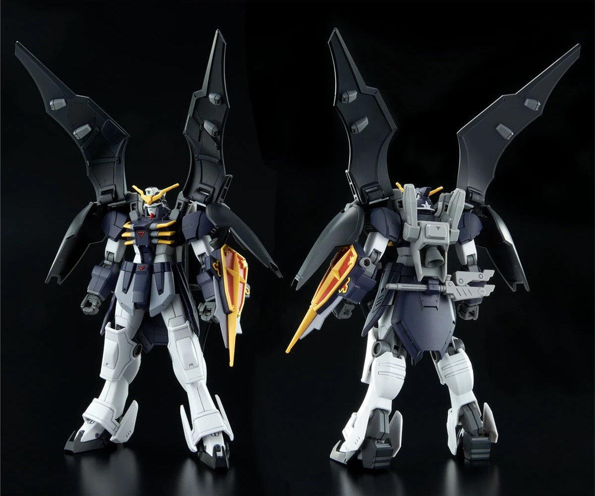 HGAC Deathscythe Hell assembled model kit with the Active Cloak in its open state - front and rear views