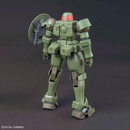HG Leo model kit back view with shield
