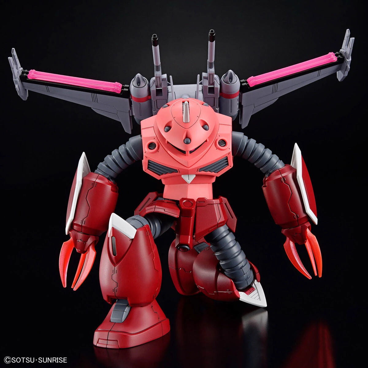 HG Z'Gok (Seed Freedom Version) assembled model kit in crouching pose