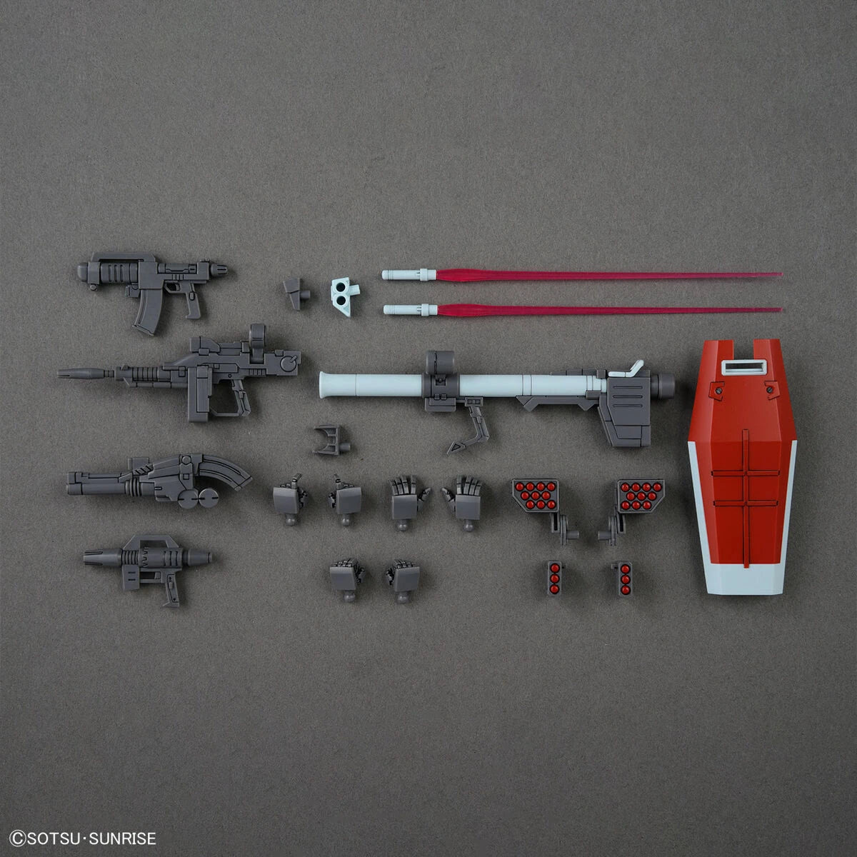 HG GM (Shoulder Cannon/ Missle Pod) Gundam Model Kit weapon load out