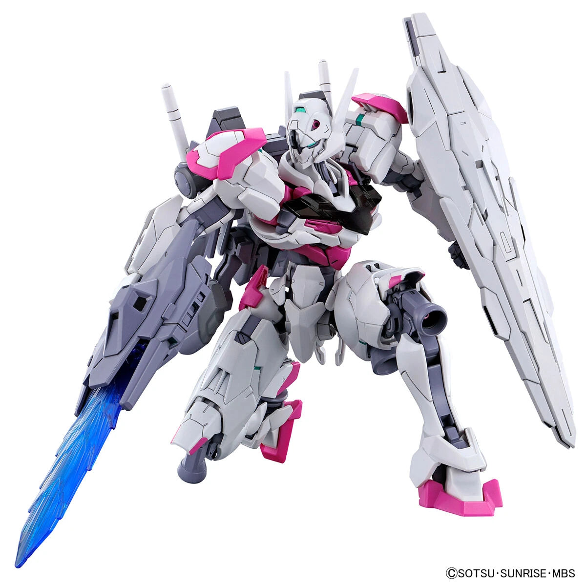 HG Gundam Lfrith model kit crouching pose