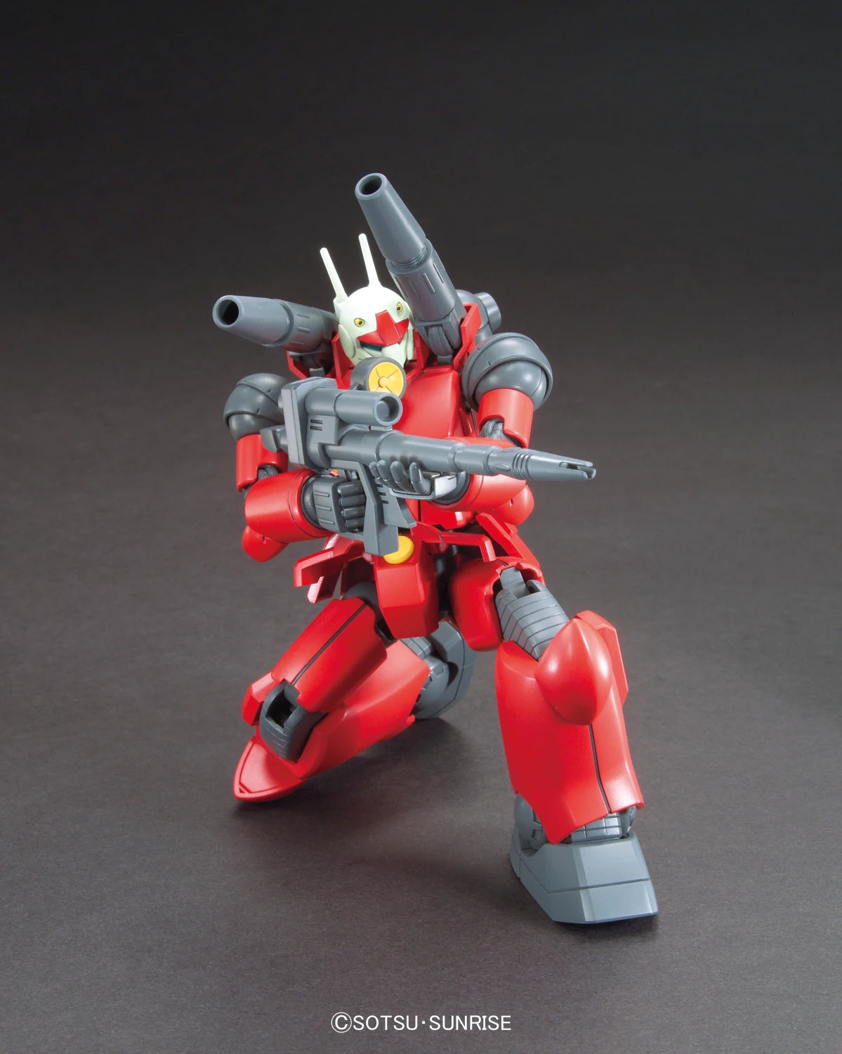 HG Guncannon Revive Gundam Model Kit crouching with beam rifle