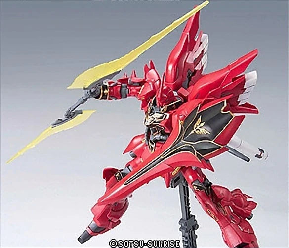HG Sinanju Gundam Model Kit holding a beam saber