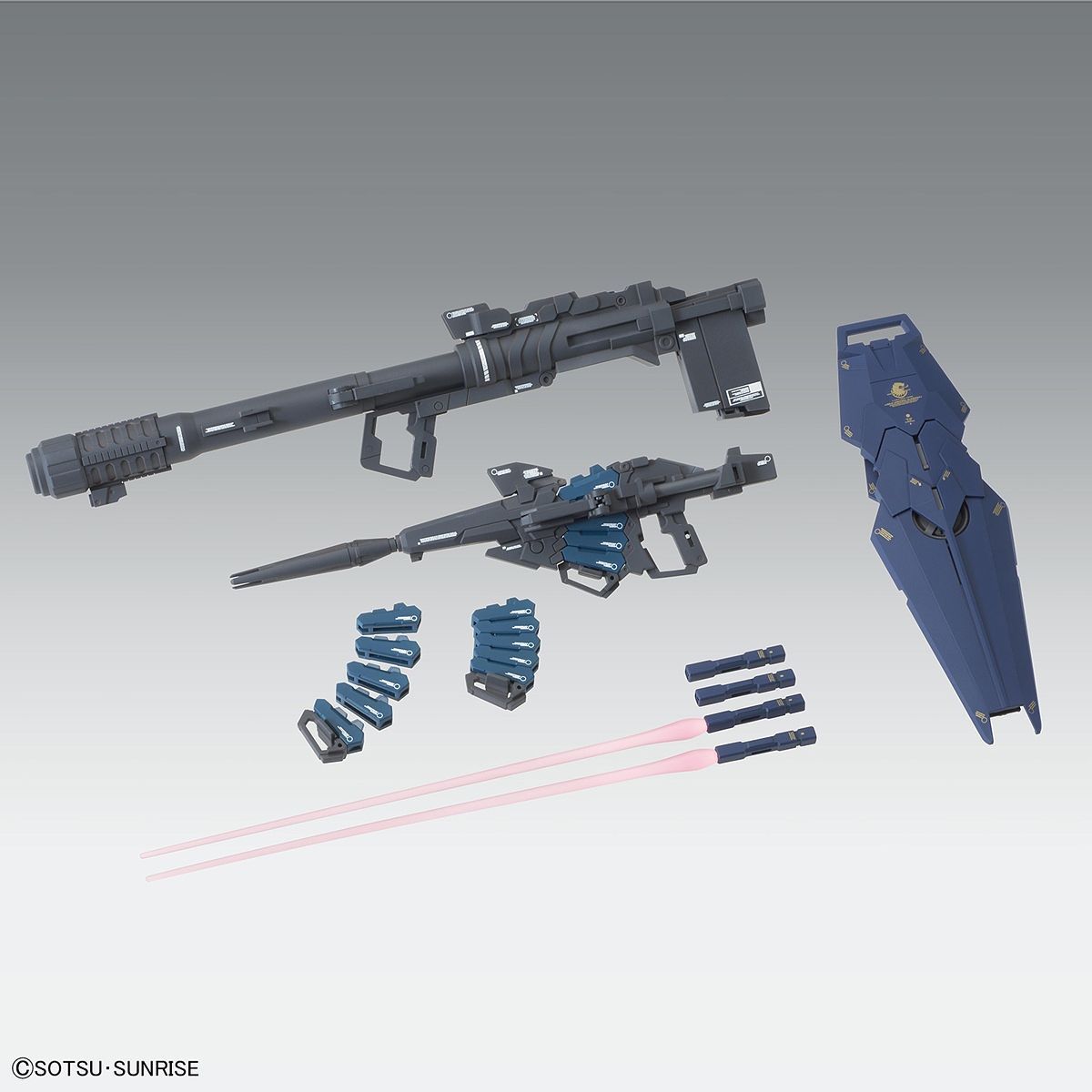 MG Unicorn Gundam Banshee Ver. Ka assembled model kit weapons and accessories