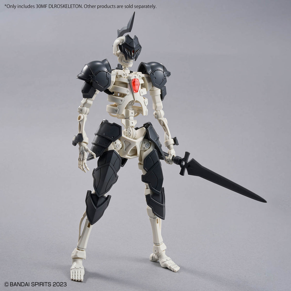 Assembled 30MF DLROskeleton model kit equipped with sold separately armour