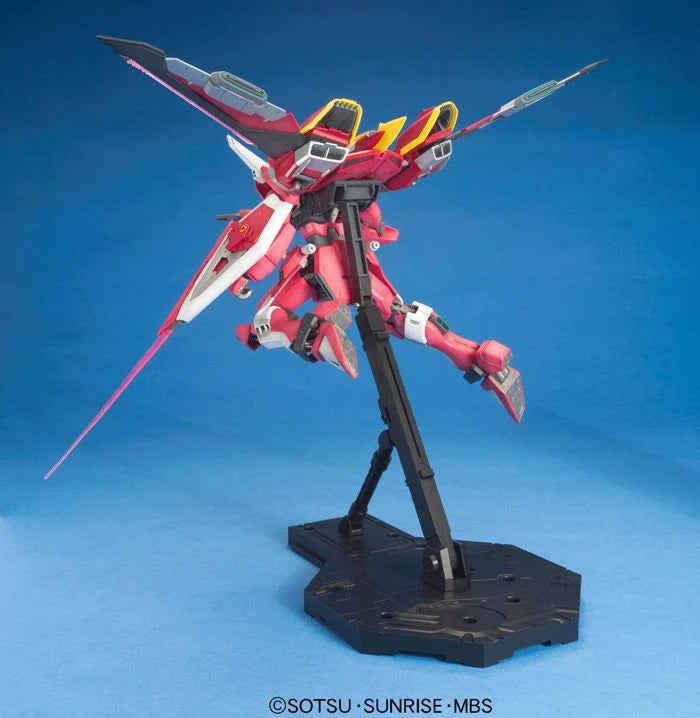 MG Infinite Justice Gundam model kit action pose 2 back view