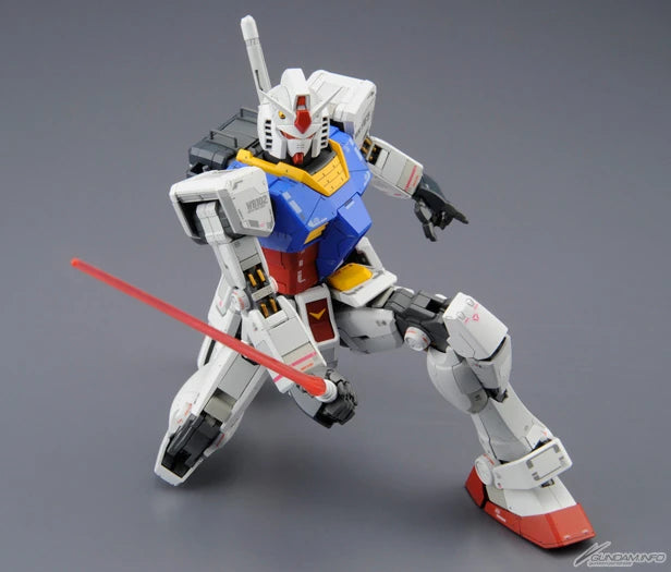 MG RX-78-2 ver. 3.0 Gundam model kit action pose 3