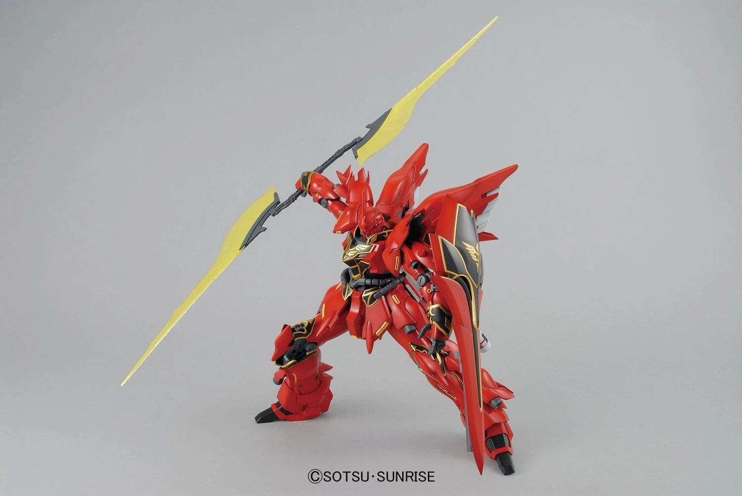 MG Sinanju Animation colour Gundam model kit action pose 3