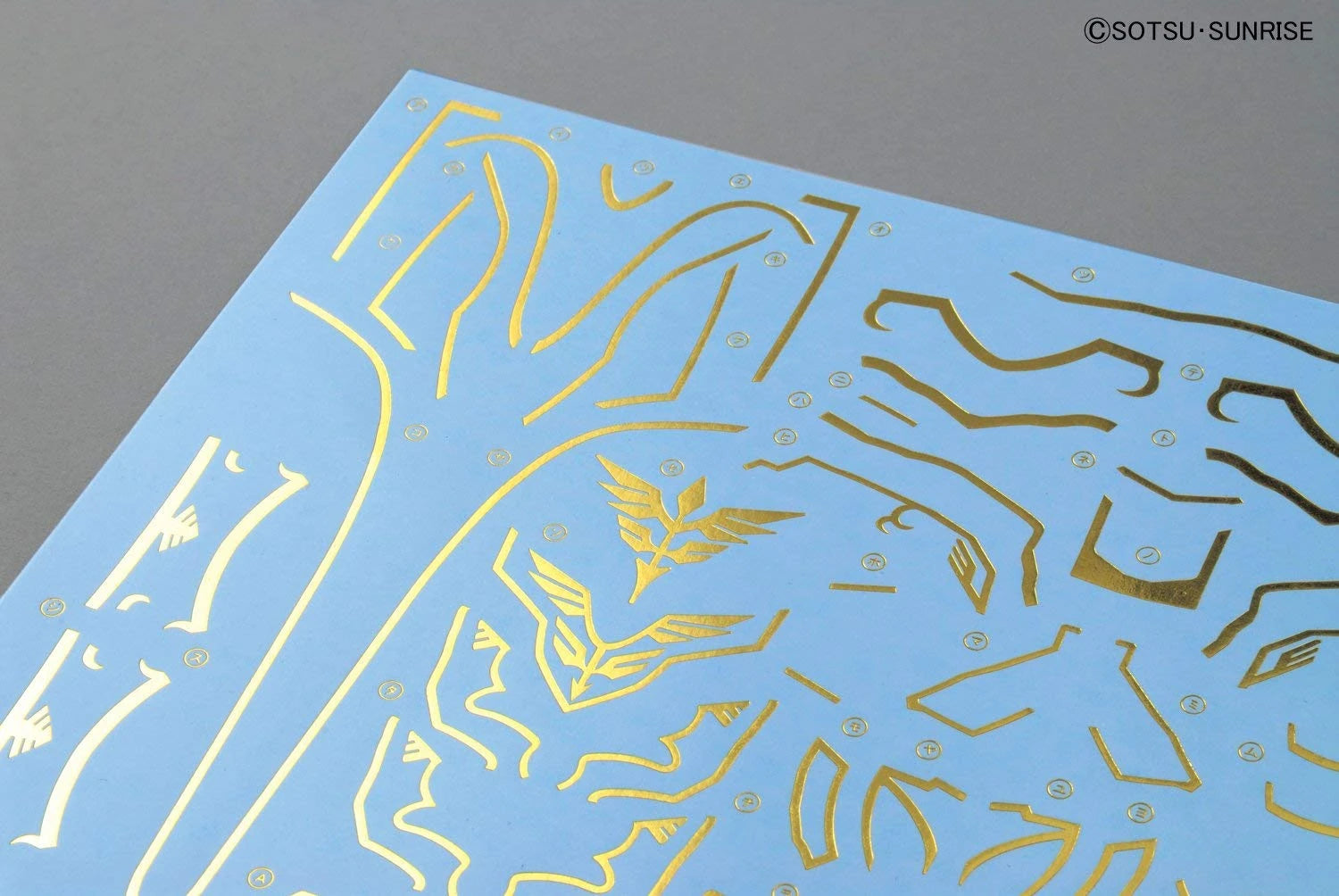 MG Sinanju Animation colour Gundam model kit gold detailing stickers