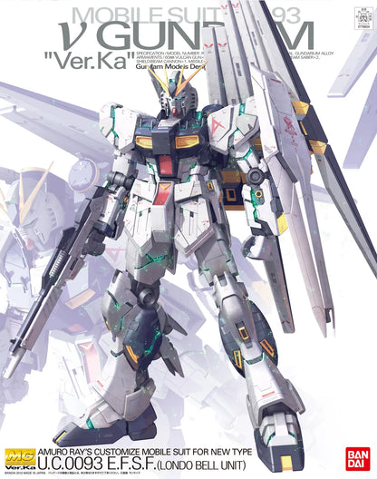 MG Nu Gundam Ver.Ka Box art Gundam model kit