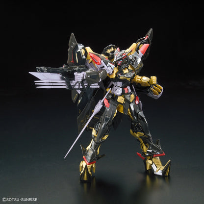 RG Astray Gold Frame Amatsu Mina Gundam model kit shooting pose