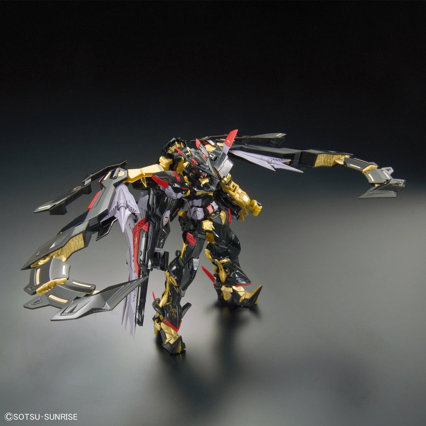 RG Astray Gold Frame Amatsu Mina Gundam model kit action pose 2