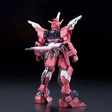 RG Justice Gundam model kit with no backpack view