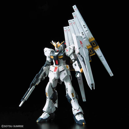 RG Nu Gundam model kit front view