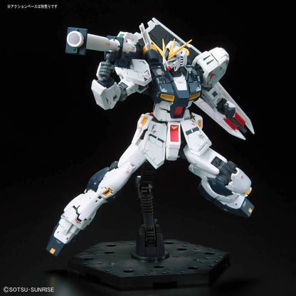 RG Nu Gundam model kit with bazooka