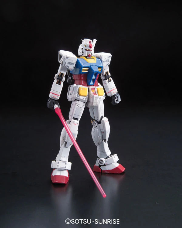 RG RX-78-2 Gundam model kit front view alternate angle