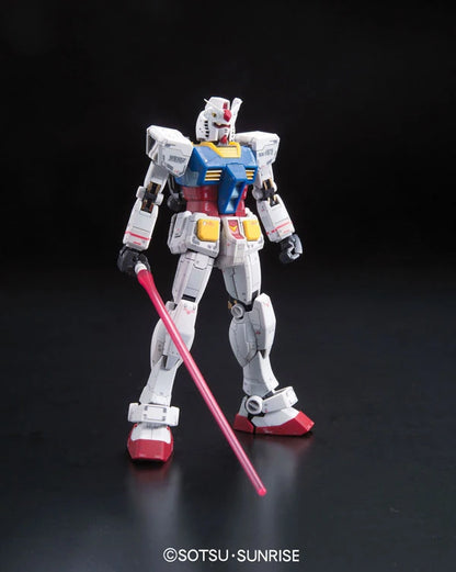 RG RX-78-2 Gundam model kit front view alternate angle
