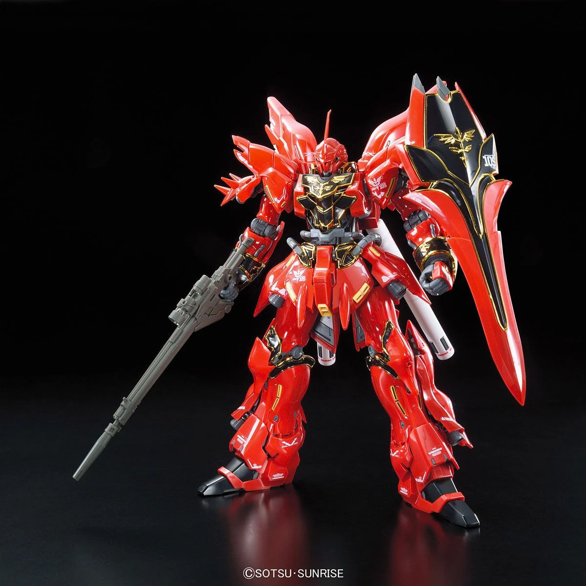 RG Sinanju Gundam model kit front view