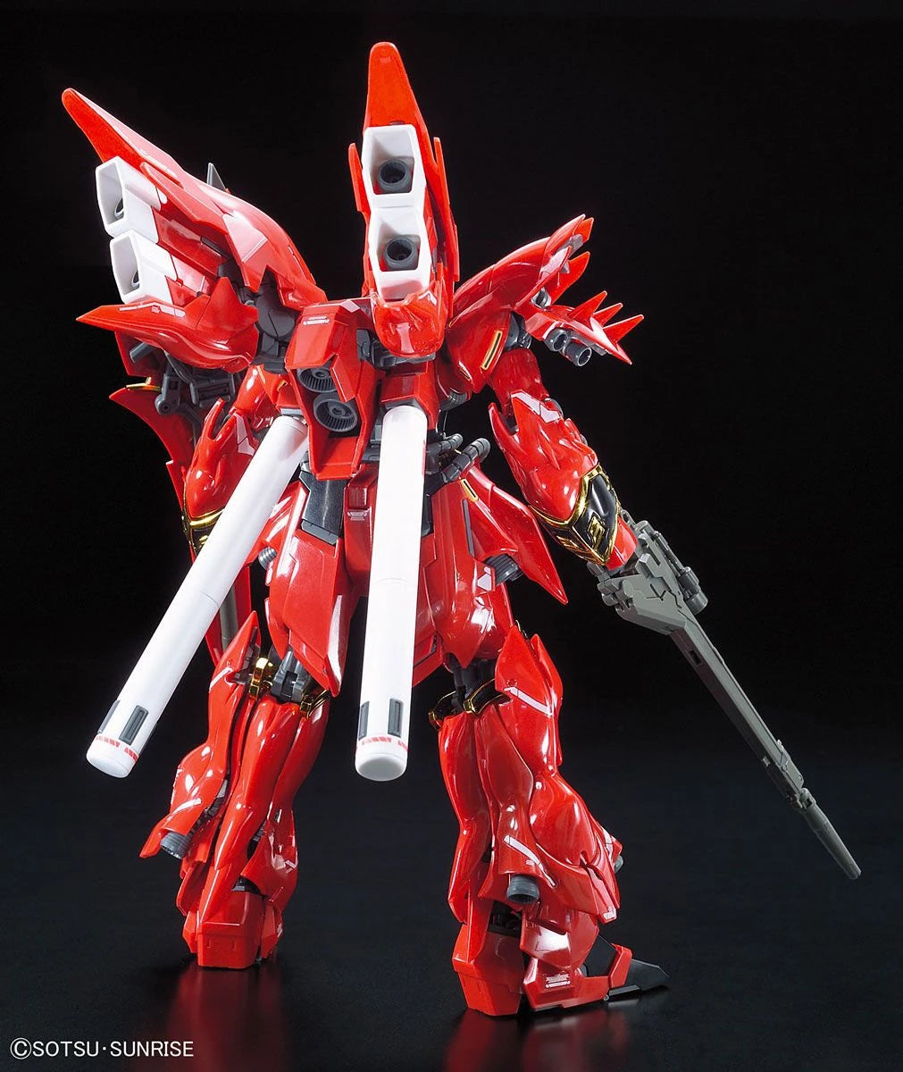 RG Sinanju Gundam model kit back view
