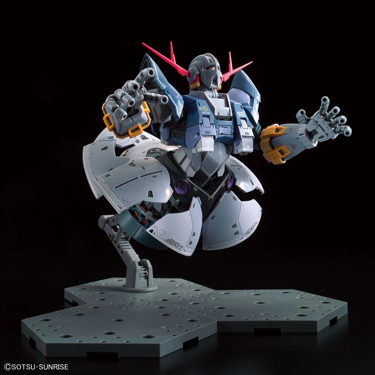 RG Zeong Gundam model kit action pose 1